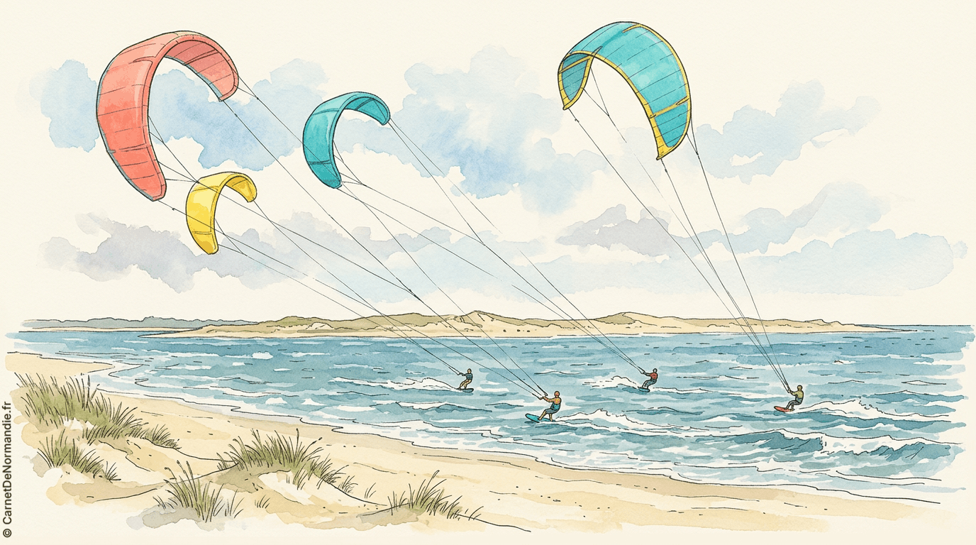 Kitesurfing-en-Normandie-Carnet-de-Normandie Kitesurfing en Normandie Carnet de Normandie | Carnet de Normandie | Récits, conseils & escapades dans ma Normandie jolie | 2026